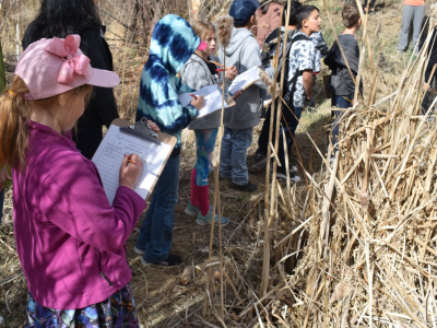 children learning outdoor hands on conservation education